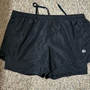 Black lined shorts